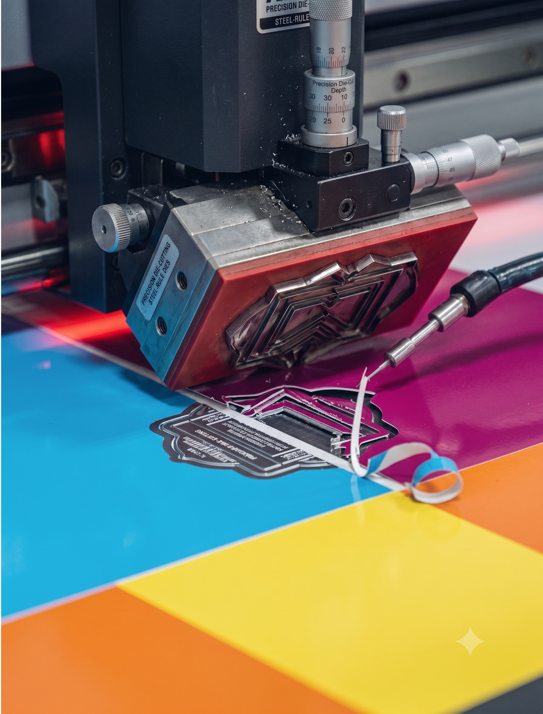High-speed die-cutting system processing industrial film