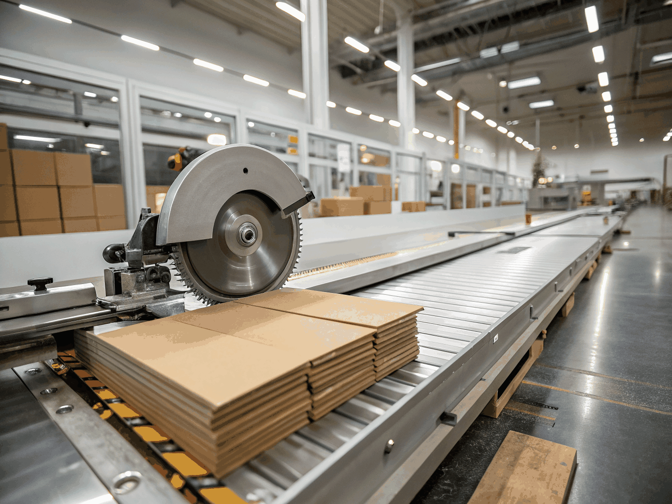 Precision die-cutting machinery in operation at Global Standard Technology facility